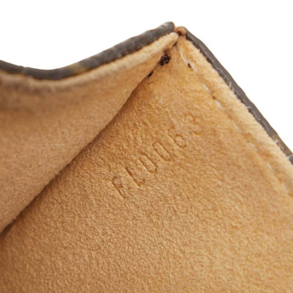 LOUIS VUITTON Authentic Brown Monogram Leather Pochette Hobo Bag - Picture 10 of 11